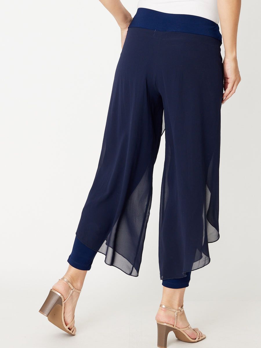chiffon overlay pant (vcp31360)