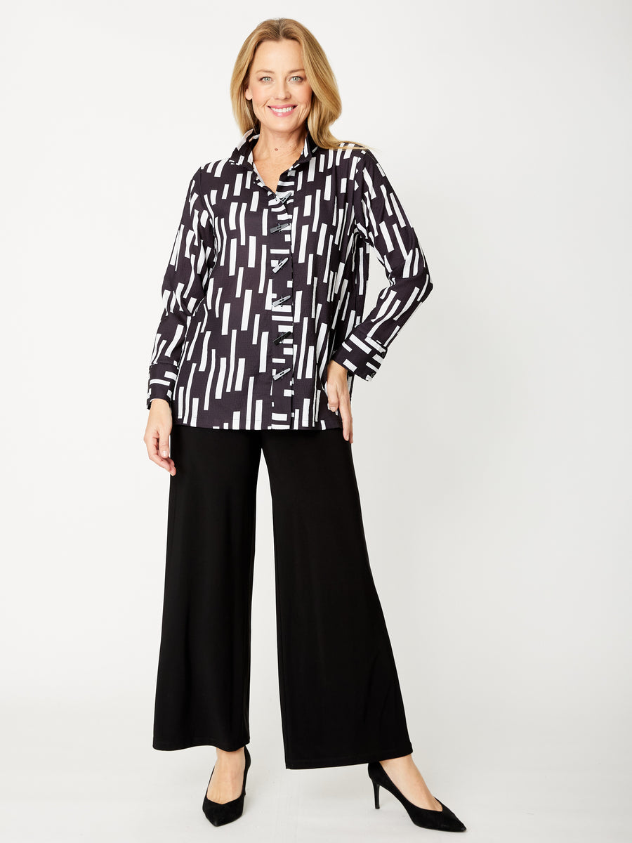 Vertical Rain Shirt- Black/White- 31916 – WD Designs Wholesale