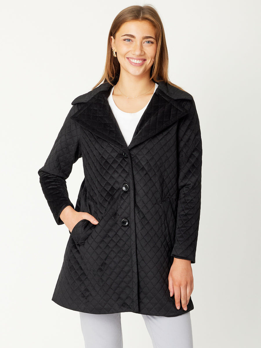 Quilted Coat - 30947 - Black – WD Designs Wholesale