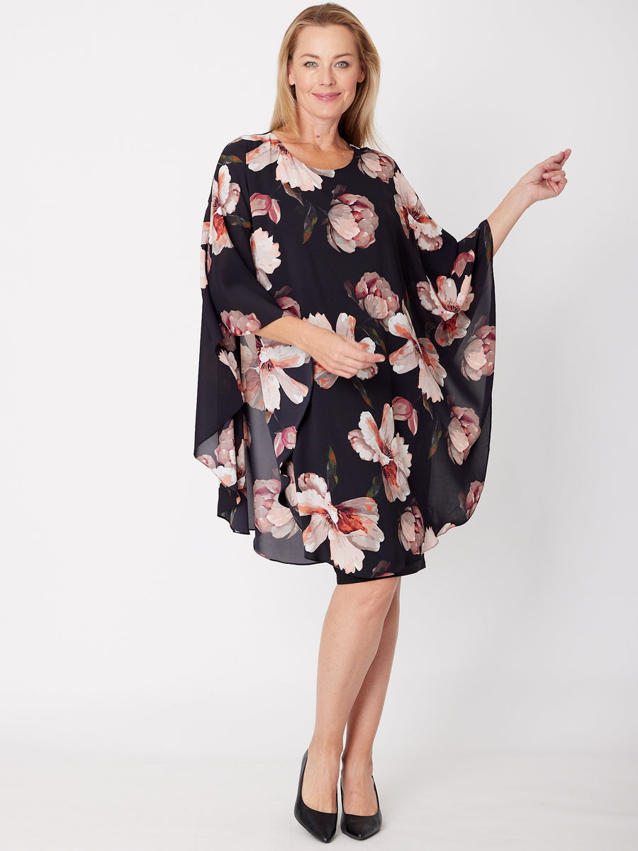 Umeko Overlay Dress - Floral - 31893 – WD Designs Wholesale