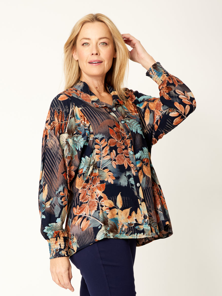 Floral Patch Shirt - Earth - 32117 – WD Designs Wholesale