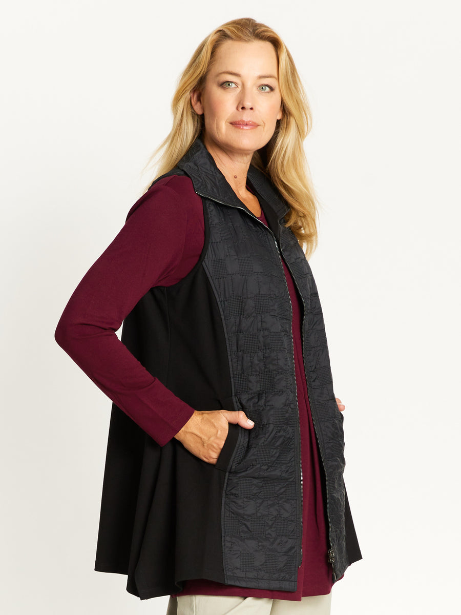 Ponte Longline Vest- Black -32351 – WD Designs Wholesale